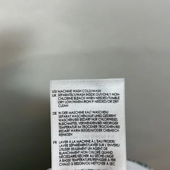 NWT Liverpool Bia Knit Pencil Skirt Herringbone Plaid Blue Gray White 8 - Picture 10 of 11